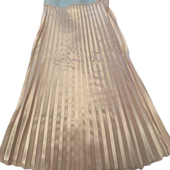 💕Clearance💕 SHEIN Pink Pleated Long Skirt Size XS - Picture 2 of 5